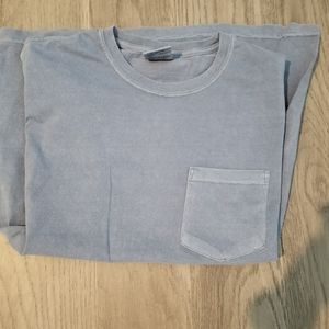 Comfort colors blue t shirt all sizes front pocket